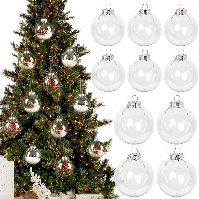 Ornament Collection - Clear Fillable Christmas Ball Ornament