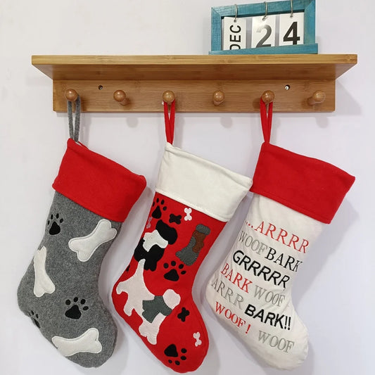 Christmas Stocking Collection -  For Pets Socks with Claws