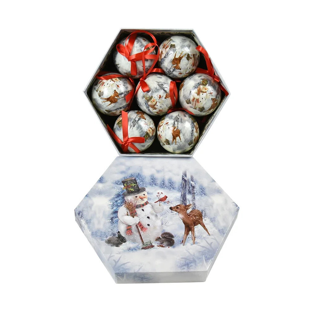 14pcs Christmas Mirror Ball Ornaments – Bright Hanging Decoration Ball Set