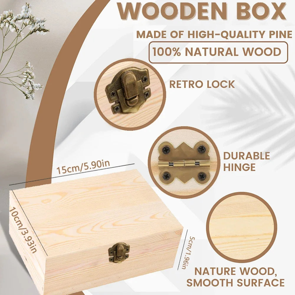 Personalised Collection - Personalised Wooden Jewelry Box – Custom Name Keepsake Gift for Christmas