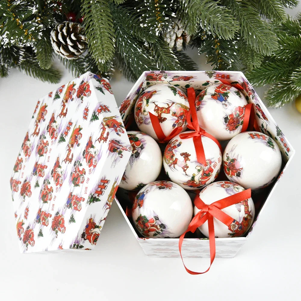 14pcs Christmas Mirror Ball Ornaments – Bright Hanging Decoration Ball Set