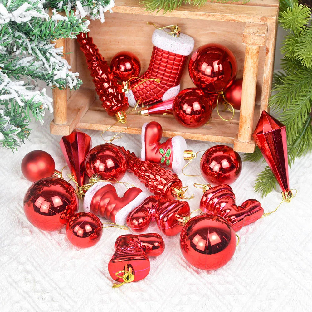 Ornament Collection - Coloured Christmas Variety Ornaments