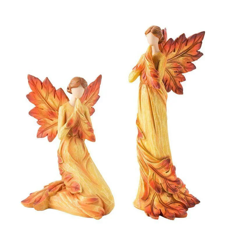 Resin Angel Ornament – Elegant Handmade Decorative Figurine