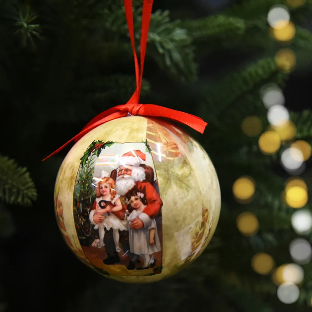 14pcs Christmas Mirror Ball Ornaments – Bright Hanging Decoration Ball Set