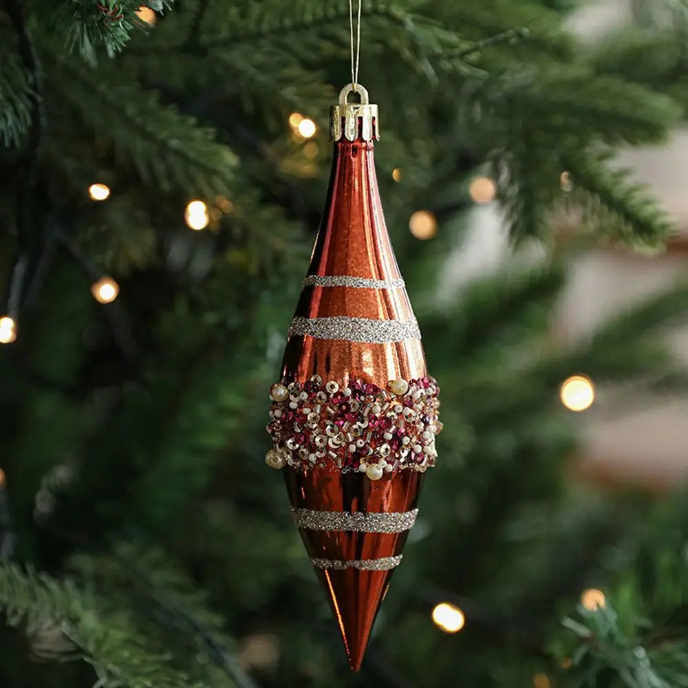 Ornament Collection - Christmas Ball Pendants Set – Plastic Hanging Tree Ornaments Box (Festive Baubles Decor)