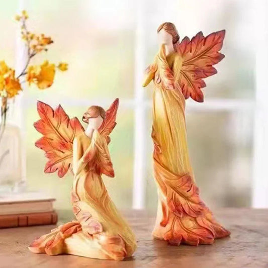 Resin Angel Ornament – Elegant Handmade Decorative Figurine