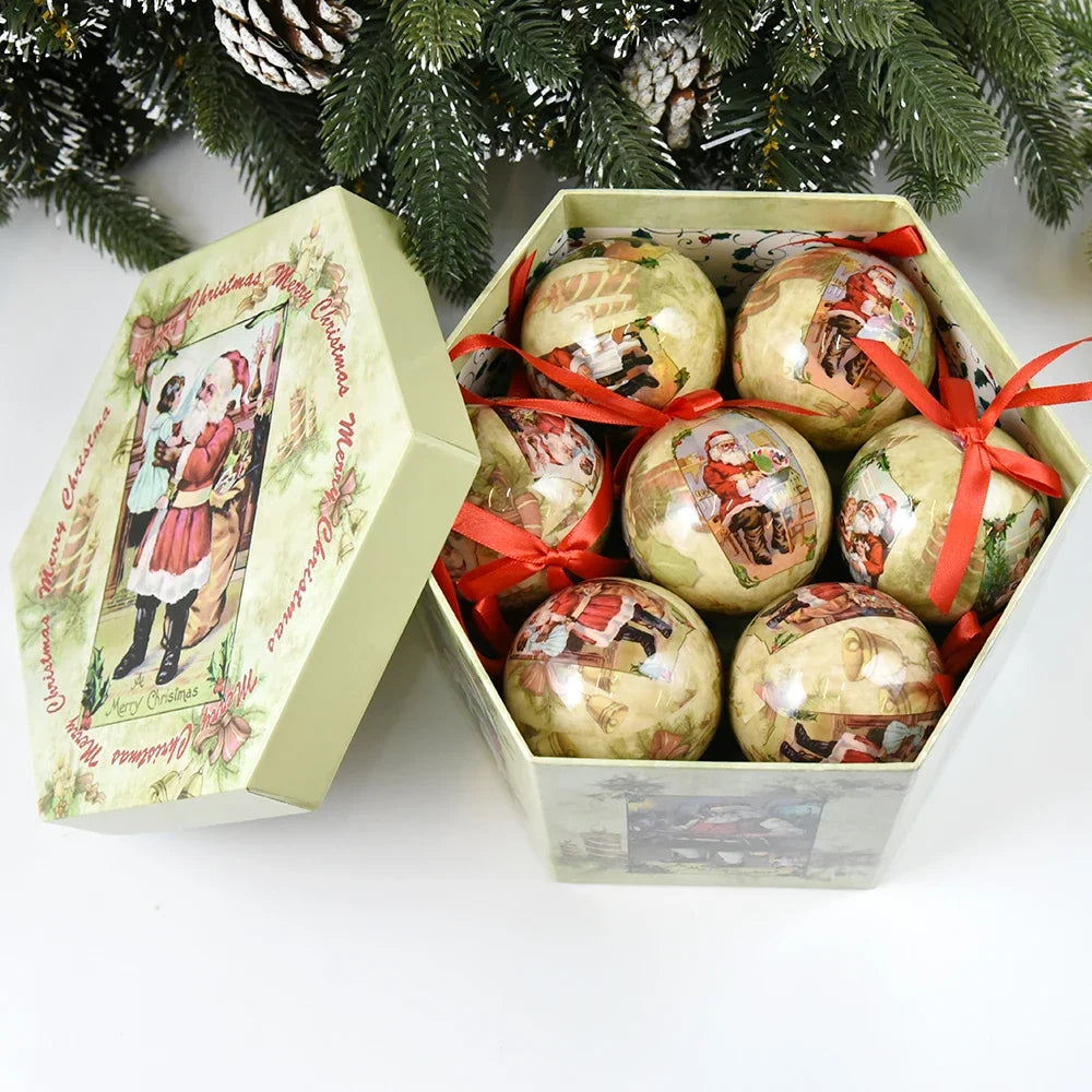 14pcs Christmas Mirror Ball Ornaments – Bright Hanging Decoration Ball Set