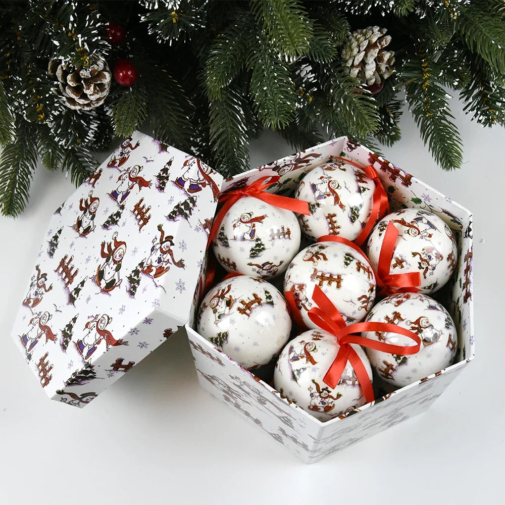 14pcs Christmas Mirror Ball Ornaments – Bright Hanging Decoration Ball Set