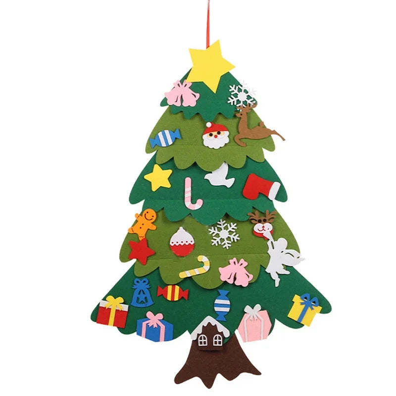 DIY Felt Christmas Tree – Kids Wall Hanging Decoration Set