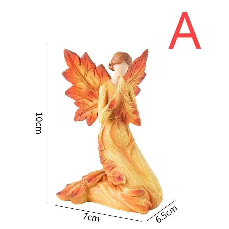 Resin Angel Ornament – Elegant Handmade Decorative Figurine