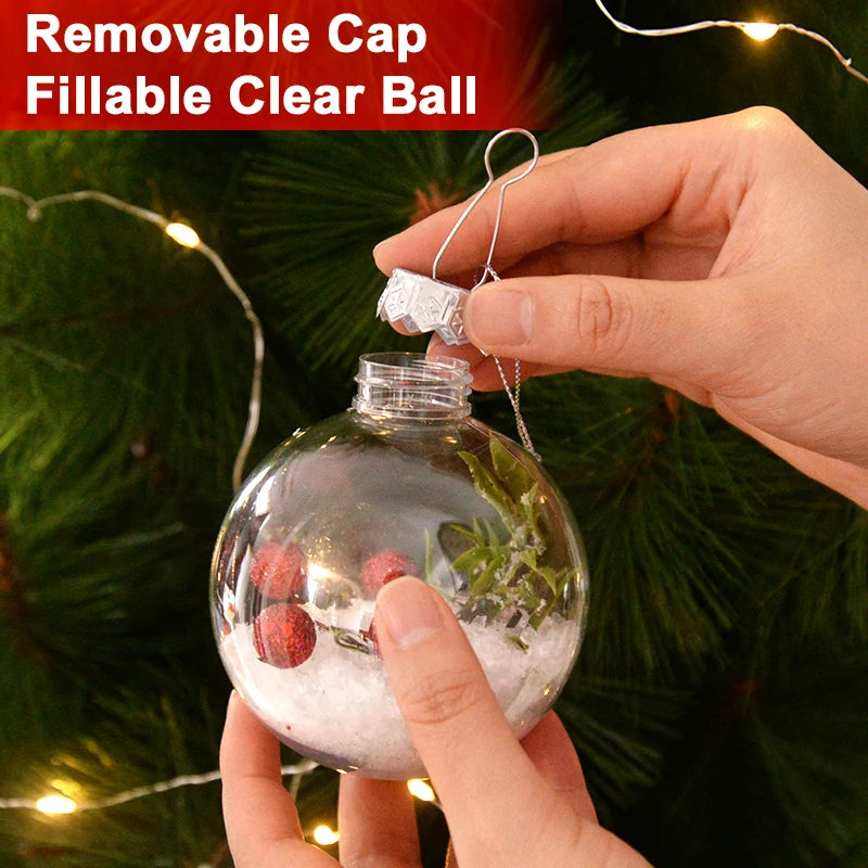 Ornament Collection - Clear Fillable Christmas Ball Ornament