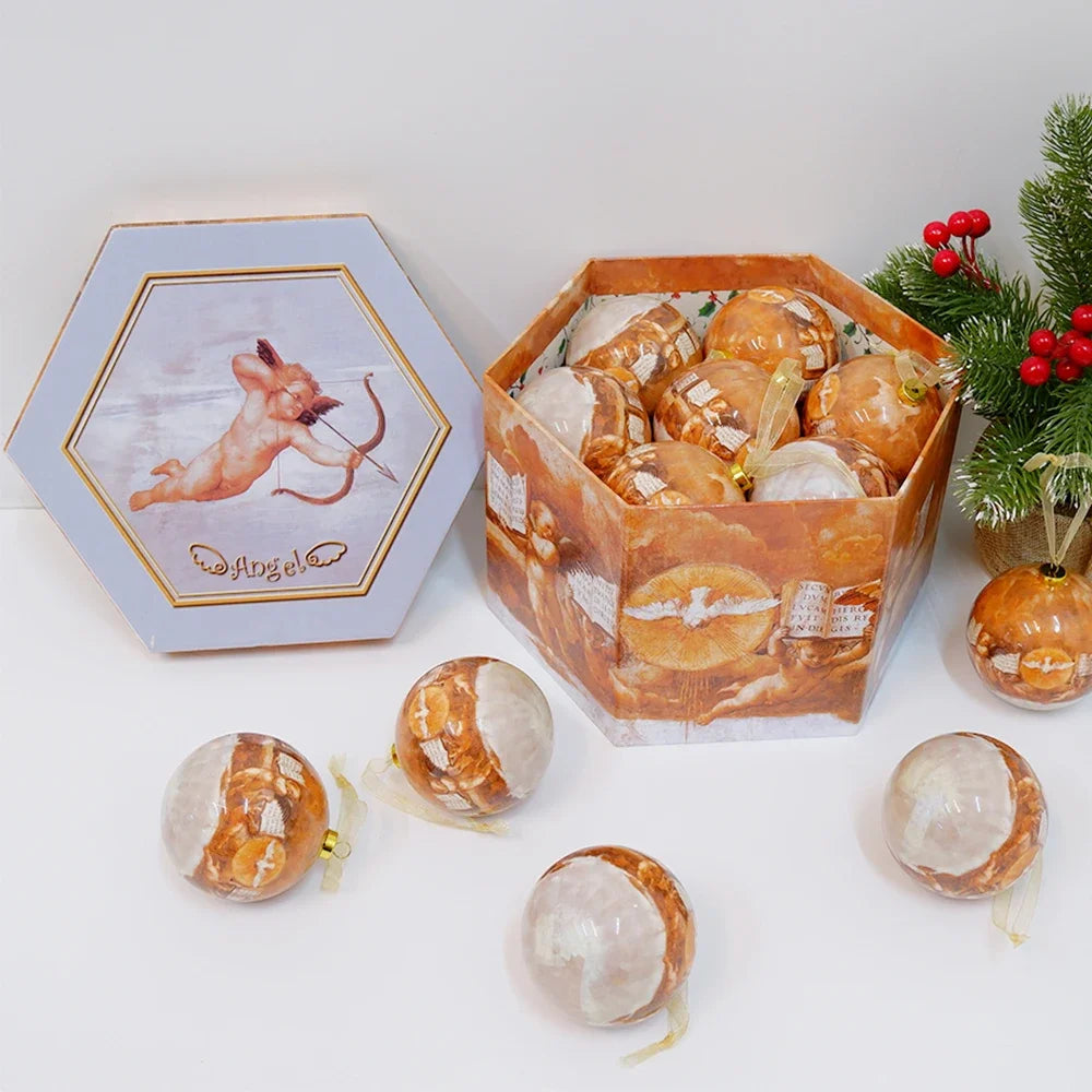 14pcs Christmas Mirror Ball Ornaments – Bright Hanging Decoration Ball Set